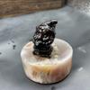 Hombre de Navidad de cristal 3cm piedra natural Papá Noel piedra semipreciosa talla regalo pequeño exquisito