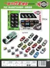 Crianças Puxar para Trás Liga Metálica Artificial Corrida Esportiva Carro Modelo de Carro Conjunto de Brinquedos Presente para Menino Presente de Matrícula