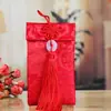 Tecido Brocado Envelope Vermelho de Casamento Presente de Noivado Dez Mil Yuan Pacote Vermelho de Noivado Saco de Envelope Vermelho para Brinde de Recém-Casados Estampagem em Ouro