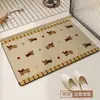 Tapete de Banheiro Porta de Banheiro Absorvente Lama de Diatomáceas Antiderrapante Almofada para Pés Lavatório Banheiro Chuveiro Tapete Especial