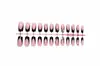 Venda Quente Transfronteiriça Europeia e Americana Preto Dourado Francês Pontos de Borboleta Diamante Unhas Postiças Manicure Pronta Unhas Usáveis Produto Acabado de Unhas Postiças