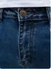 Moda Primavera y Verano 2024 Casual Elástico Pies Pantalones de Mezclilla de Moda para Hombres Jóvenes Envío Directo