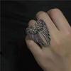 Anillo de Dedo con Alas de Ángel Creativas Personalizado Moderno Abierto Ajustable Anillo de Viento Neutro Anillo de Ala