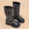 Botas Largas para Niña 2026 Nuevas Otoño/Invierno Botas de Princesa de Caña Alta Retro Botas Martin Botas Largas Elegantes Individuales para Niños