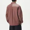 Camisa de Manga Larga a Rayas de Contraste Retro Simple Chaqueta para Hombre 2026 Nuevo Otoño Casual Talla Grande Camisa Cárdigan
