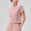 Nova Camiseta Esportiva Casual para Mulheres Primavera e Verão, Gola Redonda, Solta, Respirável, Manga Curta para Fitness Corrida, Top de Yoga Nude