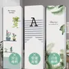 Funda de aire acondicionado vertical de cobertura total, a prueba de polvo y resistente al sol, funda de tela elástica con estampado de plantas verdes, para protección de aire acondicionado de gabinete de sala de estar en casa