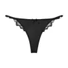 Amazon Encaje Europeo y Americano Transfronterizo Tanga Transparente para Mujer de Cintura Baja sin Costuras con Tira Fina Ropa Interior Deportiva para Mujer que No Pellizca los Glúteos