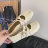 Bailarinas cuadradas poco profundas estilo japonés para mujer, zapatos Mary Jane para mujer primavera y otoño 2026