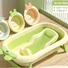 Tina de Baño para Bebé, Tina de Baño Plegable para Bebé, Tina Grande para que los Niños Pequeños se Sienten y Recuesten, para Niños, Uso en Casa, para Recién Nacidos