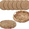Posavasos de Alfombrilla Tejida con Cuerda de Algodón, Esterilla Aislante para Cocina, Posavasos para Tazón, Esterilla Aislante para Platos, Alfombrilla Redonda Tejida para Juego de Té, Esterilla para Cacerola