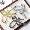Clip de mariposa hueco de metal grande de 11 cm, clip de tiburón de alta sensibilidad, placa de cabeza trasera, horquilla, venta al por mayor