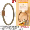 04 Perlas Cuadradas de Nylon Cuerda para el Cabello DIY Alta Calidad Alta Elasticidad Diadema para el Cabello Infantil Venta al por Mayor Tienda de Dos Yuanes Mercado Nocturno Suministro de Accesorios para el Cabello