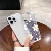 Verão Novo Capa Transparente com Glitter para iPhone15P Criativo Nicho Capa Protetora Anti-Colisão para Celular Apple 14/13