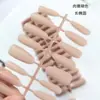 PMMA Resistentes y Ajustados Uñas Postizas Doble Cara Mate Sin Grabado Código de Lima Uñas de Colores Uñas Trapezoidales Arte de Uñas Color Natural