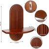 Prateleira de Parede Decorativa para Sala de Estar Prateleira de Madeira Criativa Prateleira de Armazenamento em Madeira Maciça Prateleira de Armazenamento para Aromaterapia