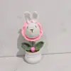 Oveja de lana tejida a ganchillo animal en maceta, cabeza de cerdo conejo Pikachu, decoración del hogar, importación transfronteriza, hecho a mano puro