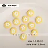 Lindos Accesorios de Florcitas, Cuentas Sueltas, Versátiles Cuentas Redondas Florales, Joyería con Agujero Recto, Dijes para Bolsas de Cuentas Hechos a Mano para DIY