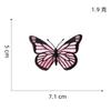 Aize adesivos de tecido terno rosa adesivos de tecido bordados adesivos bordados de borboleta de amor adesivos decorativos de roupas de desenho animado fofos