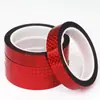 Cinta Láser Hecha a Mano Bricolaje Cinta con Purpurina Decoración de Boda Cinta Dorada Galvanizada Empaquetado de Cajas de Regalo