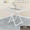 Mesa Plegable Mesa de Comedor Hogar Apartamento Pequeño Mesa Cuadrada Mesa de Comedor para 4 Personas Mesa Portátil para Puesto al Aire Libre Mesa y Sillas Dormitorio Jianhe Luz de Vela
