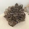 Estilo Coreano Elegante Scrunchie de Gasa con Estampado de Leopardo Simple Retro Moda Diadema Elástico Celebridad de Internet Diadema para Cola de Caballo Flor para el Cabello