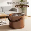 Banheira de Pés Portátil Balde de Madeira até a Panturrilha Balde de Madeira para Banho de Pés Saúde Doméstica Massagem Balde para Banho de Pés Balde de Madeira para Banho de Pés Atacado