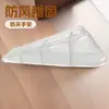 Tapón de Puerta Triángulo Transparente a Prueba de Viento, Gadget para Fijar Puertas Anti-pellizcos para el Hogar, Herramienta de Ferretería Universal