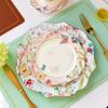 Cerâmica Doméstica Estilo Francês Jantar Ocidental Luxo Retangular Porcelana Óssea Cozinhar Prato de Peixe Tigela Prato Louça Bonita