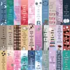 30 Marcapáginas de Dibujos Animados, Lindos Retro Simples Estilo Cuaderno de Notas Materiales Artísticos Creativos, Colección de Tarjetas Marcapáginas de Papel para Lectura