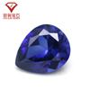 Forma de Pera 34 # Cara de Anillo de Piedra Suelta de Corindón Azul, Zafiro Sintético Forma de Lágrima Pera 34 # Corindón Corindón Sintético