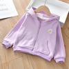 Chaqueta de Moda para Niña 2026 Otoño Nuevo Estilo Coreano Primavera y Otoño para Niños Top Elegante Ropa Exterior Bordada con Margaritas para Niña