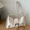 Bolso de hombro cruzado de gran capacidad estilo retro americano, moda de verano 2026, elegante para el trabajo, debajo del brazo, al hombro