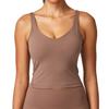 Ropa de Yoga de Verano Sujetador Deportivo para Mujer con Almohadillas en el Pecho y Espalda Cepillada para Fitness Ropa para Correr al Aire Libre Sujetador para Pilates