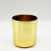 Hongyu Vaso para Velas Fondo Arco Personalizado 8090 Oro Rosa Galvanizado Oro Portavelas de Vidrio para Celebraciones de Boda