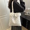 Verano 2025 Nuevo Bolso de Hombro Dulce y Fresco Lindo con Volantes Estilo Coreano Combinable Gran Capacidad Bolso para Clases