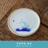 Tapete para taza de té pintado a mano, creativo, en relieve, de loto, cerámico, aislante, juego de té kung fu, accesorios para ceremonia del té, tapete portavasos