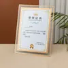 Moldura de Foto de Vidro Cristalino Dupla Face para Atacado 6 polegadas A4A3 Moldura para Exibição de Certificado de Honra Moldura de Vidro para Foto de Mesa