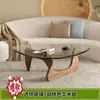 Mesa de centro de vidro moderna minimalista cheia de senso de design mesa de centro artística celebridade da internet sala de estar de apartamento pequeno uso doméstico mesa de chá outros