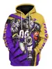 Moletom Masculino 3D Quente da Moda Transfronteiriço Estampado Super Bowl Americano Moletom de Rua Masculino Outono e Inverno Moletom
