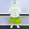 Traje de Manga Corta para Niños 2026 Nueva Ropa de Verano Ligera Ropa de Entrenamiento Transpirable de Secado Rápido Ropa Deportiva Ropa para Niños