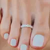 Nuevo anillo de pie de flor hueca para joyería europea y americana, anillo articulado Joker de personalidad de moda, joyería de pie Joker 7470