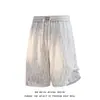 Pantalones Cortos de Cuadros Estilo Americano con Estampado Integral para Hombre, Casual de Verano Holgados Talla Grande para Playa, Pantalones Cortos Casuales de Marca de Moda a la Rodilla