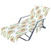 Suministro directo de fábrica funda de microfibra para silla de playa toalla para reclinable bolsa para toalla de playa impresión digital geométrica funda para reclinable
