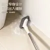 Escova de limpeza extensível para uso doméstico, ideal para limpar frestas de janelas e pisos, banheiro e vaso sanitário, com cabo longo e comprimento ajustável
