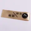 Hebilla de Talla de Ropa Subcódigo de Letra Etiqueta Cambiante Marca de Lavado Extraíble Accesorios Hebilla Redonda de Dos Botones para Talla de Ropa