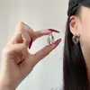 Artículo Más Vendido Transfronterizo Europeo y Americano Artículo Popular de Venta Caliente en Amazon: Aretes en Forma de C con Diseño Geométrico Hueco y Empalme Creativo de Cuentas Resistentes