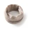 Gola de Cashmere Fina para Todas as Estações Novo Estilo Feminina Cor Sólida Simples Versátil Quente Proteção para o Pescoço Cachecol de Tricô