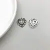 1 Nueva Serie de Cruces de Aleación de Plata Antigua Colgante de Cruz Corazón Simulado Accesorios para Joyería DIY