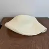 Sombrero de Pescador Tejido con Borde Enrollado Estilo Coreano para Mujer, Gorro Cálido Retro de Mezcla de Lana para Otoño e Invierno, Sombrero de Cubo Adelgazante de Cara de Moda